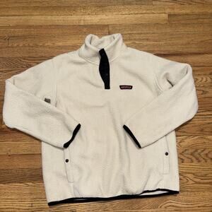 Wuxly Men’s Sustainable Fleece Sweater Size XL Pullover Beige Made In Canada